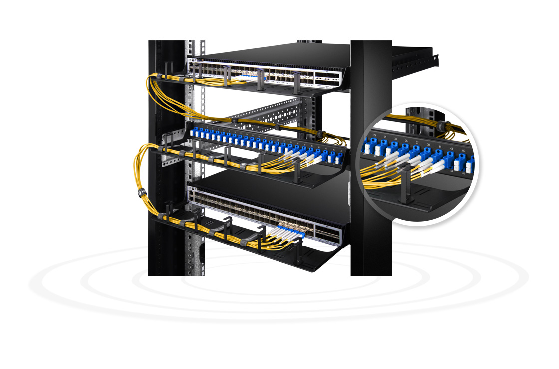 patch panel in server rack